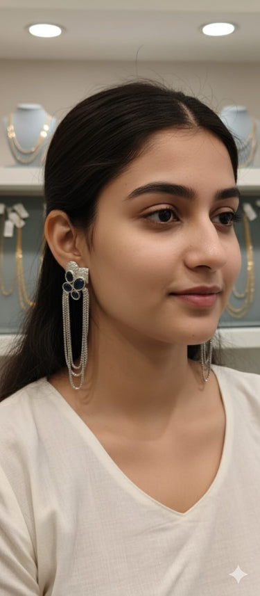 Blue Sapphire Danglers